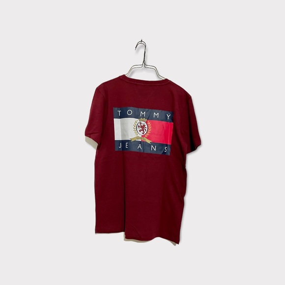 Tommy Hilfiger burgundy/maroon t shirt men size M - Picture 1 of 6